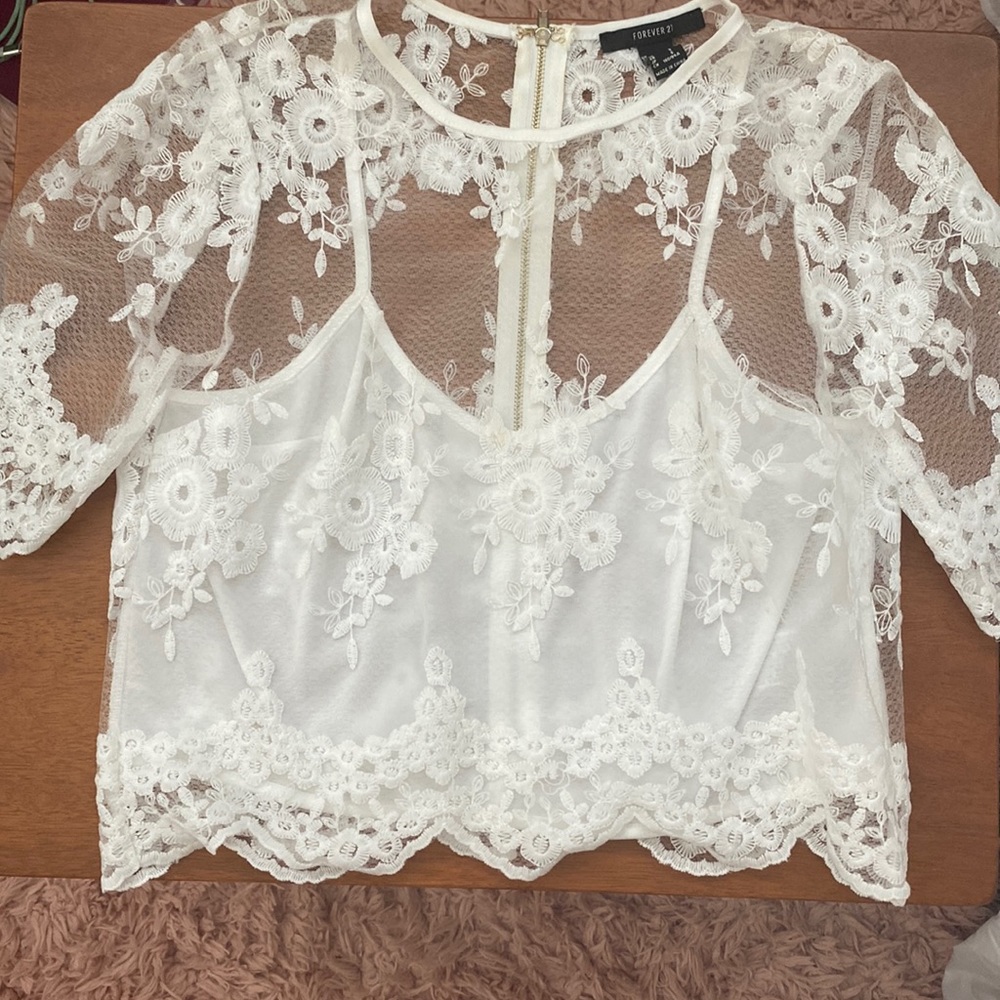 Transparent beautiful whit blouse❣️